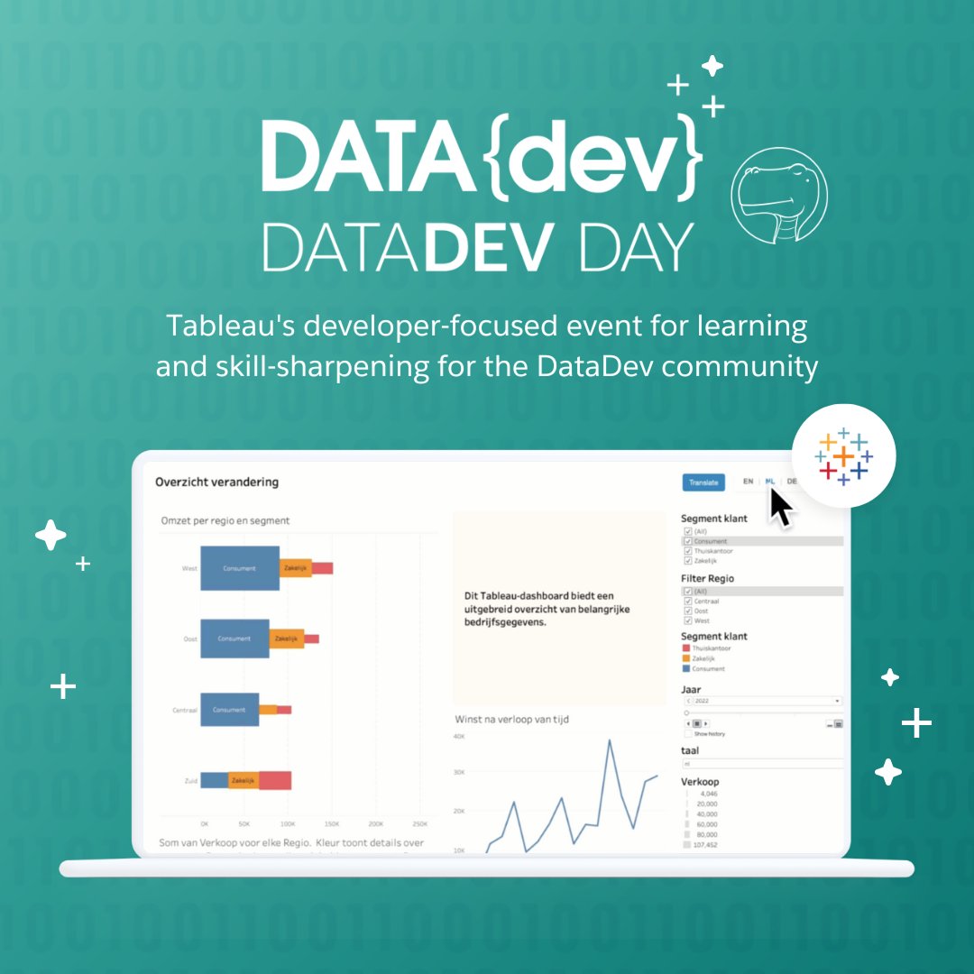 tableau's tweet image. Discover innovative solutions, master technical skills, and learn best practices at the November 12 #DataDev day. Learn about MCP (Model Context Protocol), the Tableau Next experience, and more.
Register now: tabsoft.co/4opGGuK