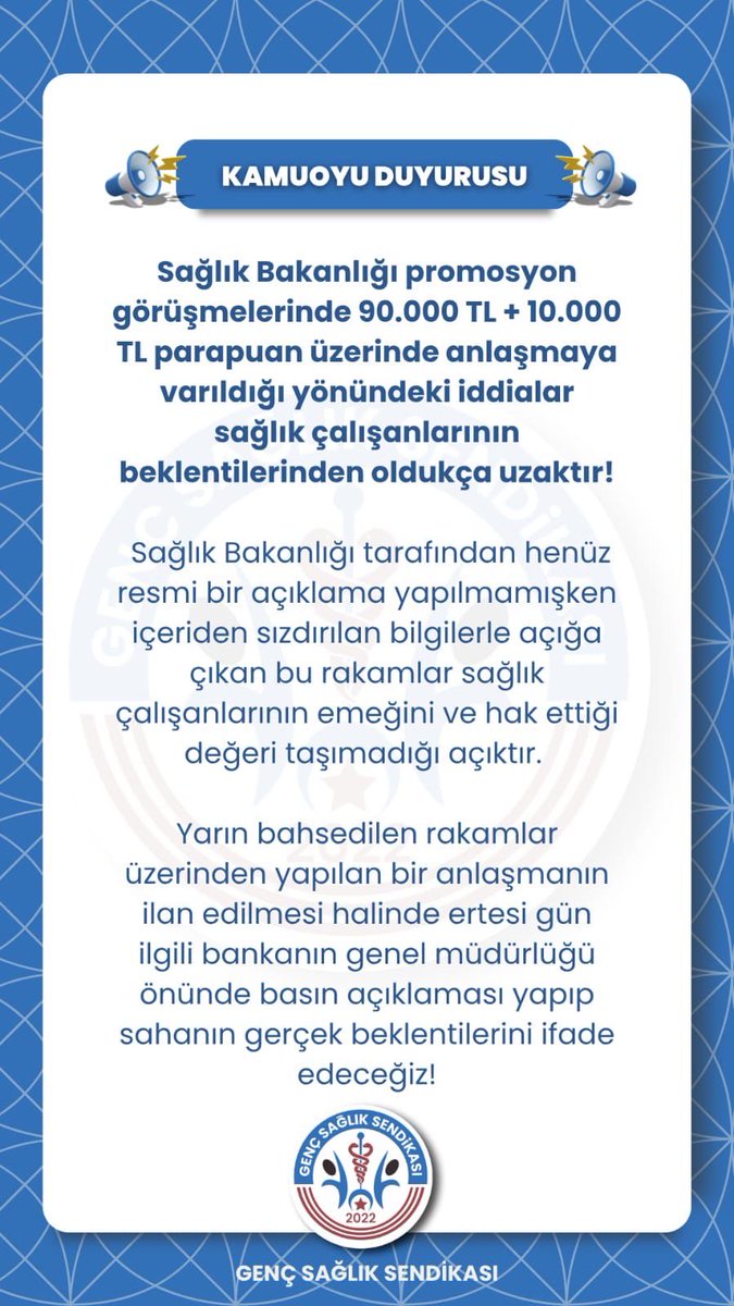 Ekstra birşey istemiyoruz hakkımız olanı istiyoruz  #SaglıktaAdilPromosyon