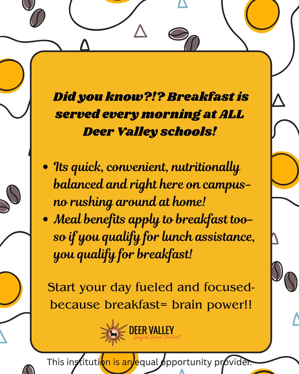 Join us for Breakfast- Available daily <a href="/DVUSD/">Deer Valley Unified School District</a>