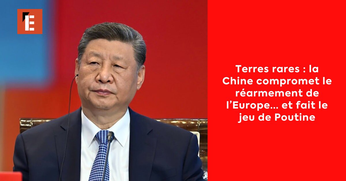 🇪🇺🇨🇳 Les nouvelles restrictions aux ventes de terres rares frappent de plein fouet les fabricants d’armes européens. ➡️ l.lexpress.fr/hPH

✍️ <a href="/lucdebarochez/">Luc de Barochez</a>