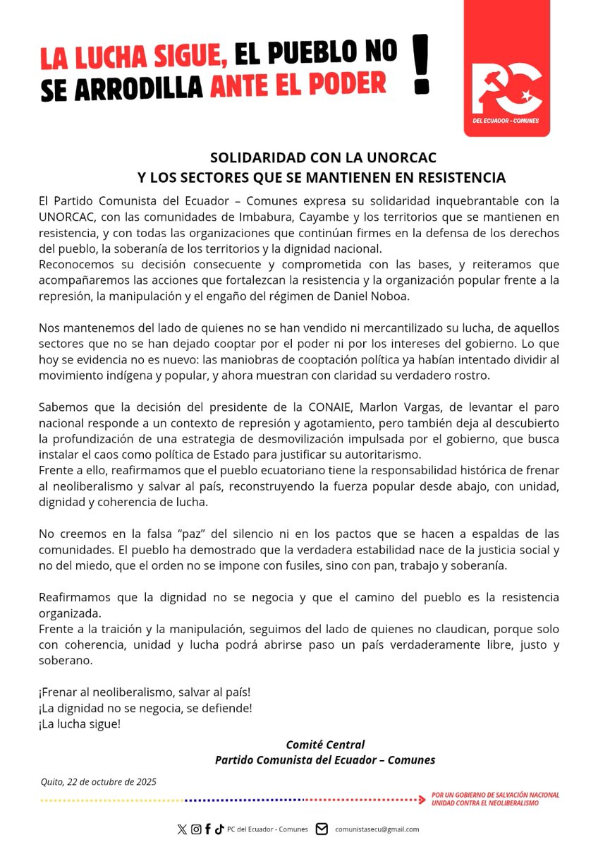 Partido Comunista Comunes tweet media