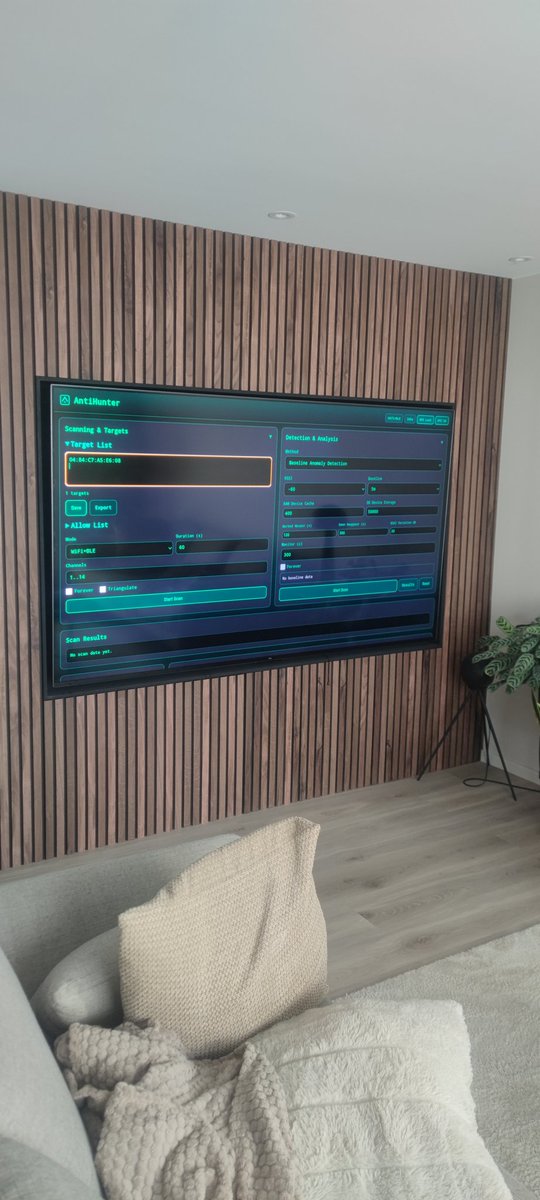 AntiHunter in the living room. FW testing with <a href="/LukeSwitzer_/">Lμke Swi☨zer 🅅</a>
