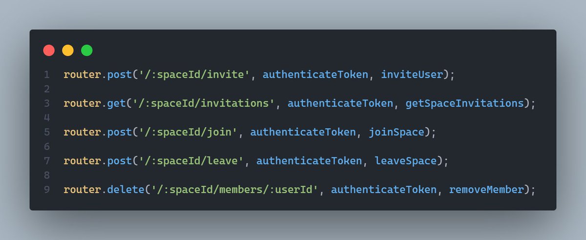 IgKaybangz's tweet image. ✅Backend update [8]: Building TuneSync in public   

→ Added the end space endpoint
→ Implemented creator-only permission for ending a space
→ Implemented space deletion from the database after ending

Next: Socket.IO setup

#BuildInPublic #webdevproject