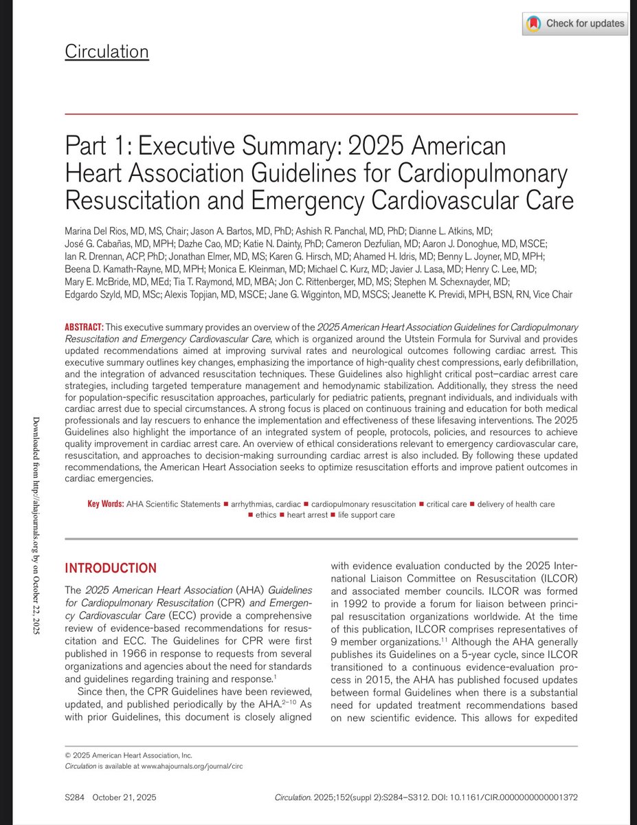 Dato alarmante 
#AventhoAnestesio 

El hecho de que solo 11 (1,4%) de las 760 recomendaciones de la AHA para la parada cardiaca (adulto, pediatrica, neonatal) se basen en evidencia de nivel A (al menos 1 ensayo clínico aleatorizado de alta calidad, corroborado por un segundo
