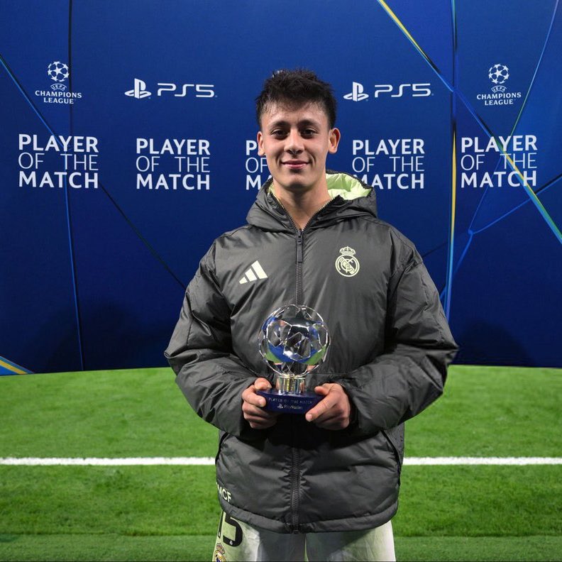 Arda Güler, Real Madrid-Juventus maçının oyuncusu seçildi.