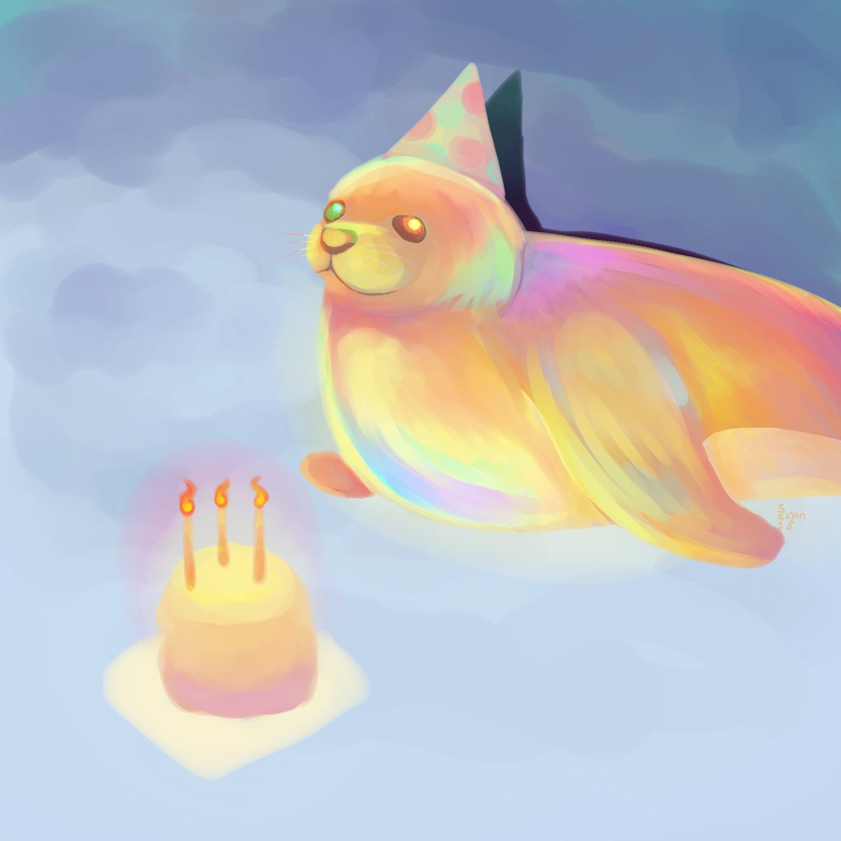 uni_sand's tweet image. #sealtwt #seal #sealart !! 🦭