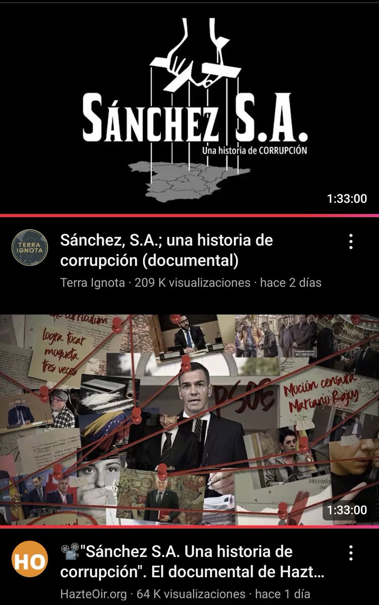 TerraIgnota's tweet photo. Entre las reproducciones del canal de @hazteoir y las de Terra Ignota, Sánchez S.A. ya ha DOBLADO en reproducciones al publidocu de Moncloa, acumulando 275.000 reproducciones en 48 horas.

¿¡¿¡Vamos a por la tercera vuelta!?!?

https://t.co/8naP8VYlhe. https://t.co/ZlaKb1ovV4