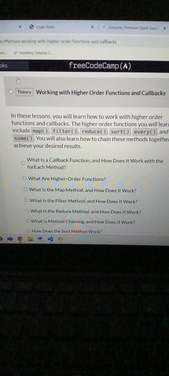 The_Webwhiz's tweet image. Day 36 of #100DaysOfCode 🚀
I started working and learning higher order functions and callbacks..
#freecodecamp #JavaScript
