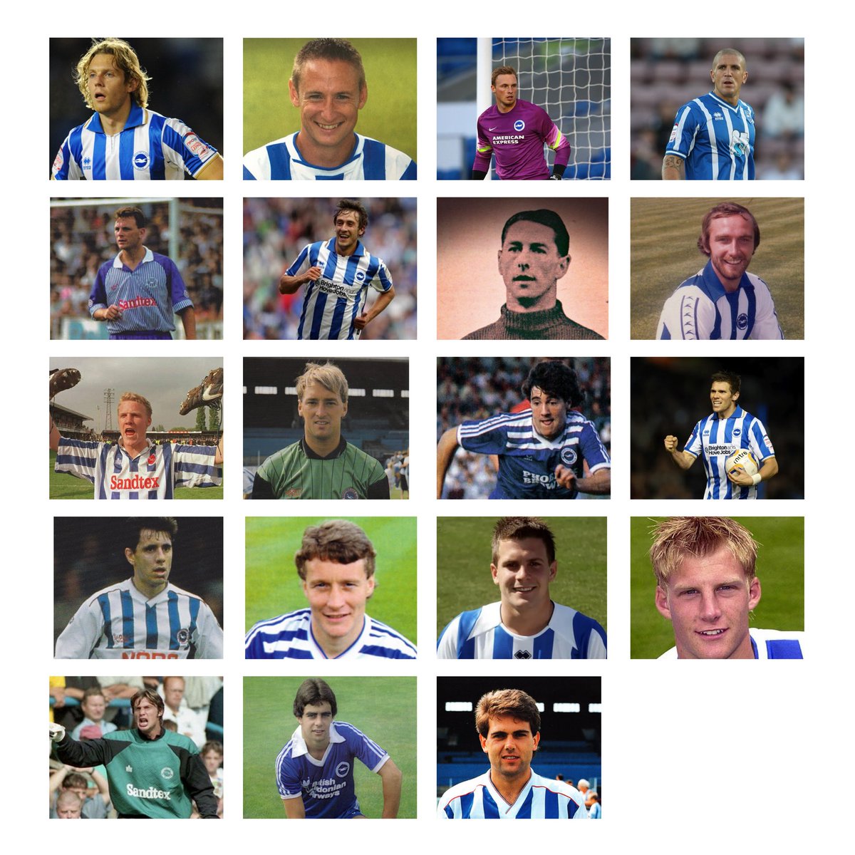 <a href="/OfficialBHAFC/">Brighton & Hove Albion</a> legends, fan favourite and club heroes shirt , 22 once signed by everyone will be auctioned for local charities in Sussex 

We have list of who else we would like to sign ✍️ it , but message who u think should be on there 

Any help appreciated