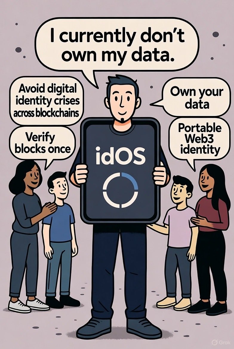 Ox_Ditto's tweet image. KYC sucks for web3—too clunky and repetitive. @idOS_network fixes it with portable IDs that work across chains. Verify once, onboard everywhere. Game-changer for stablecoins! #Web3 #DecentralizedID&quot;