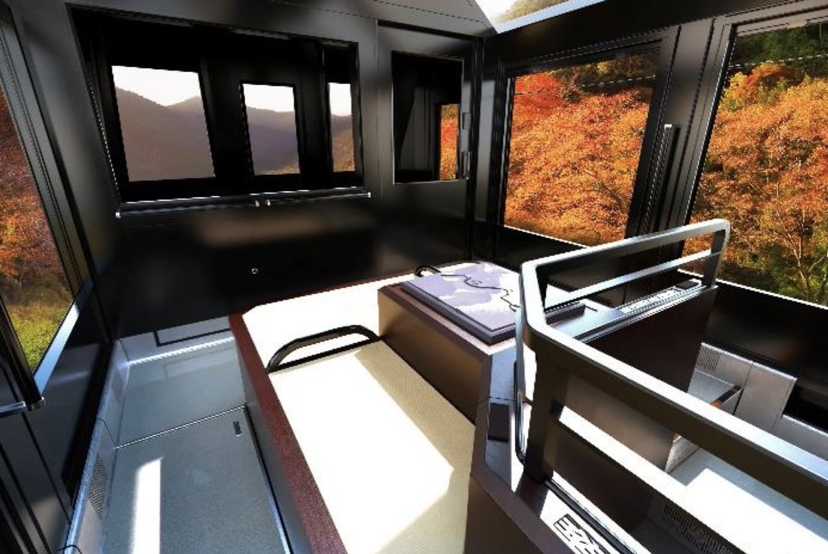Japan Station (@jpnstation) on Twitter photo JR West has finalized the design of the new Sagano Romantic Train, set to debut in spring 2027.
The upcoming sightseeing train will have five cars (one locomotive and four passenger cars) and continue its route through the breathtaking Hozugawa Gorge, one of Kyoto’s most famous JR West has finalized the design of the new Sagano Romantic Train, set to debut in spring 2027.
The upcoming sightseeing train will have five cars (one locomotive and four passenger cars) and continue its route through the breathtaking Hozugawa Gorge, one of Kyoto’s most famous