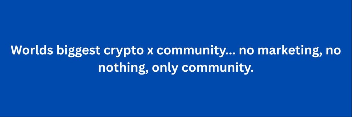 I'm tired boss.. soo many good &amp; shit narratives just getting pvp'ed, farmed or shut down instantly.. So i thought, why not bring it back to what matters.. COMMUNITY!!! I've deployed $community in the past, which managed to get 2.5k community members, but... I feel like i/we can