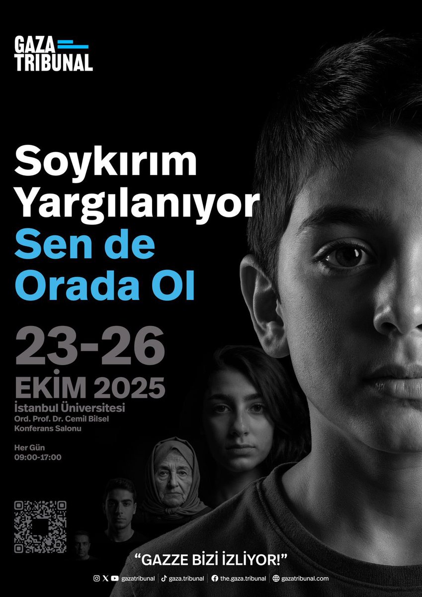 ⚖️ Soykırım Yargılanıyor

Gazze Mahkemesinde Kudüs ve Hukuk Derneği olarak orada olacağız.

Siz de yerinizi alın.

🗓️ 23-26 Ekim 2025

📍 İstanbul Üniversitesi Cemil Bilsel Konferans Salonu

Ayrıntılı bilgi için;gazatribunal.com

<a href="/gazatribunal/">Gaza Tribunal</a>

#GazaGenocide