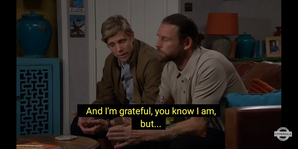 cosmicrobron's tweet image. It’s heavy on emotional manipulation🫠 #emmerdale