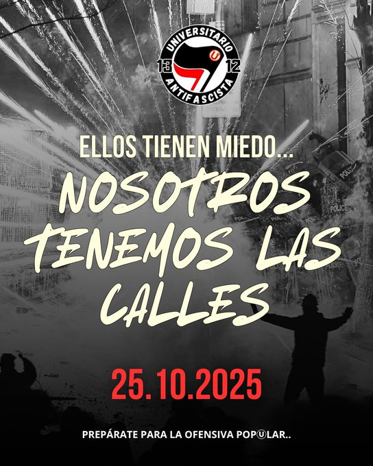 ocoronelc's tweet photo. Más convocatorias de colectivos de la Generación Z para una movilización el sábado 25 de octubre. Habría una primera concentración en Plaza Francia a las 2pm, x Trvko y heridos, y luego una movilización desde el Palacio de Justicia, a las 5PM, en rpta al Estado de Emergencia. https://t.co/HrqL6FhcVH