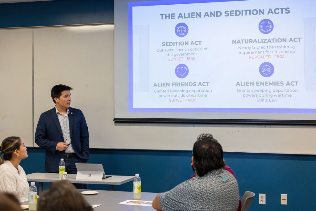 On Oct 12, Daniel K. Inouye Fellow Matt Marumoto led a lecture &amp; advocacy training with the JACL Salt Lake City Chapter on the Alien Enemies Act—connecting history to today &amp; empowering attendees to take action. Learn more about our efforts ⬇️ jacl.org/alien-enemies-…
