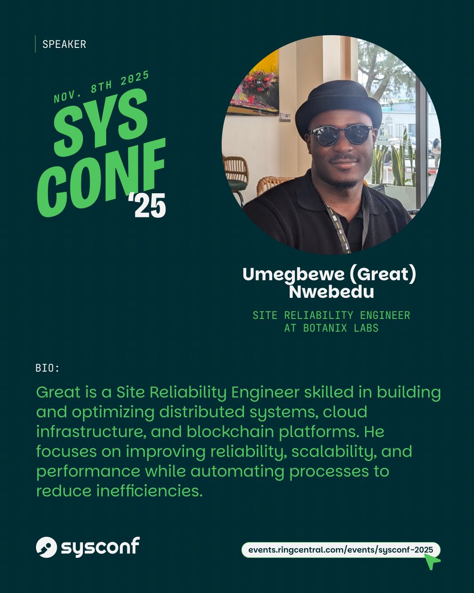 sysconf_'s tweet image. We're excited to announce Umegbewe (Great) Nwebedu @0xGreat as a speaker at SysConf 2025!