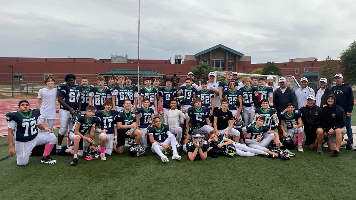 Ashton’s last tackle football game as a Jr. Wolf🏈 We couldn’t be more proud of this kid and his hard work through the years💙 Now on to the next sport🙌🏻 #2 #brothers #captain #big🤍 #philippians4:13 <a href="/ag_stl/">Alan Grantham</a> <a href="/RAGranthamIV_2/">Ashton Grantham IV</a> <a href="/TJRWolves/">Timberland Junior Wolves Football</a>