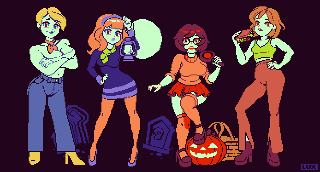 thisislux's tweet photo. scooby girls (2019-2022) https://t.co/nJ930w68NB