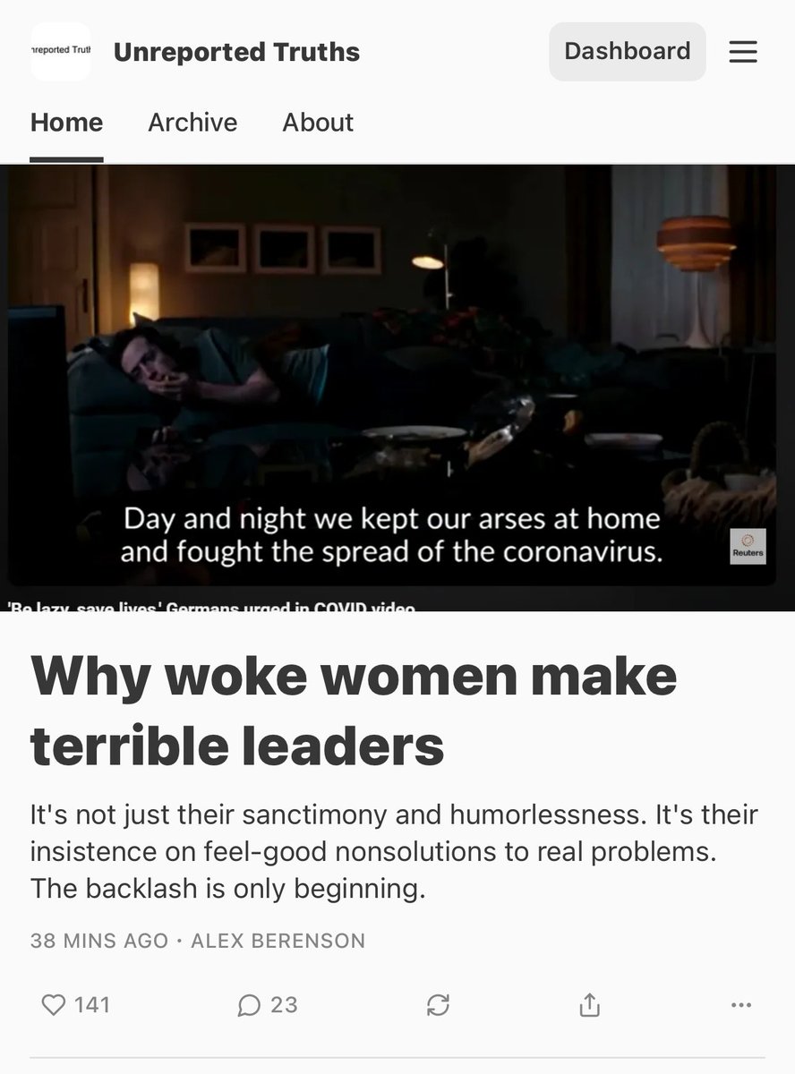 AlexBerenson's tweet image. New Unreported Truths on the Great Femininzation