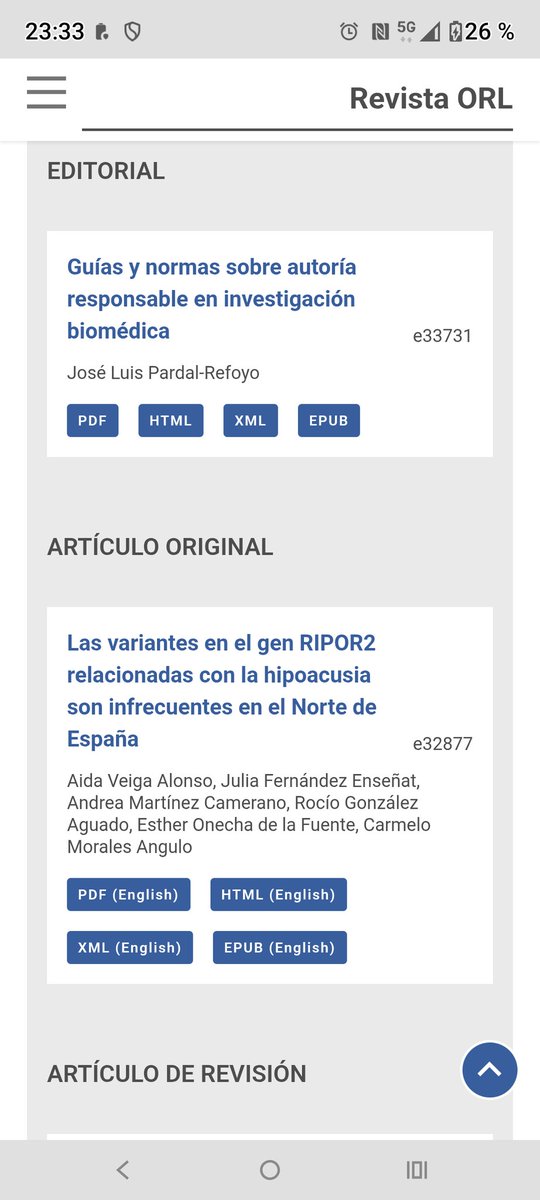 Revista ORL tweet media