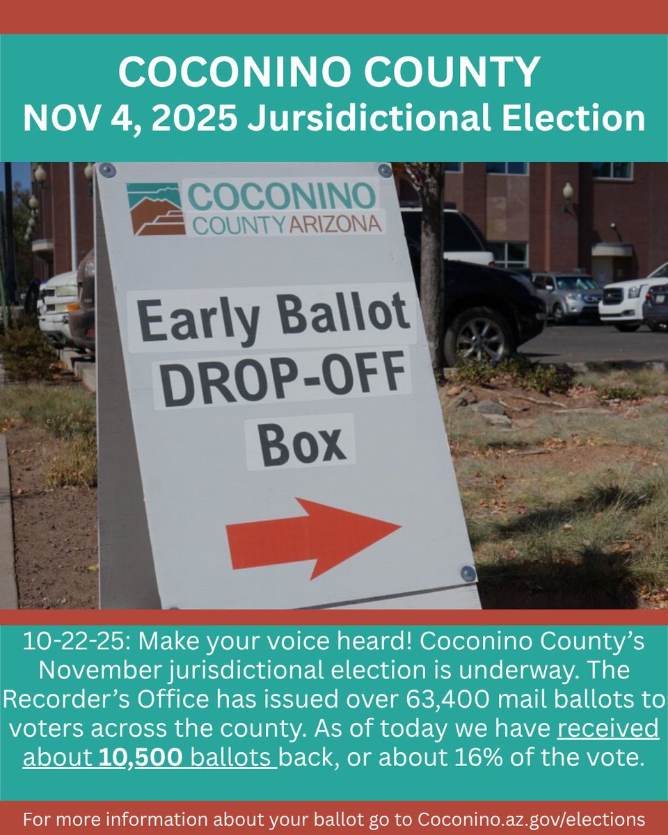 CocoRecorder's tweet image. Remember, the LAST day to request an early ballot be mailed to you is this Friday, Oct 24th by 5pm. If you miss the deadline, you can still vote early in person or show up at a polling location and vote on Election Day.