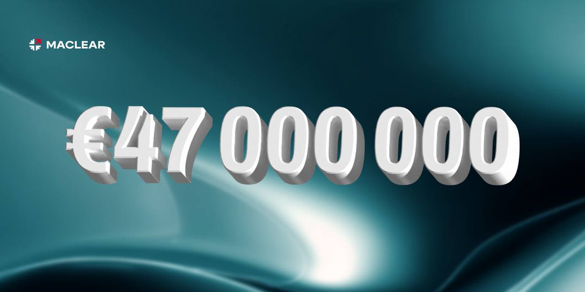 Maclear_ch's tweet image. New milestone reached: €47M in total funding
Maclear’s hitting the next level — and we’re so glad to have you with our platform along the way!
Every milestone like this brings us closer to our goal — building a strong, transparent, and united P2P investor community across…