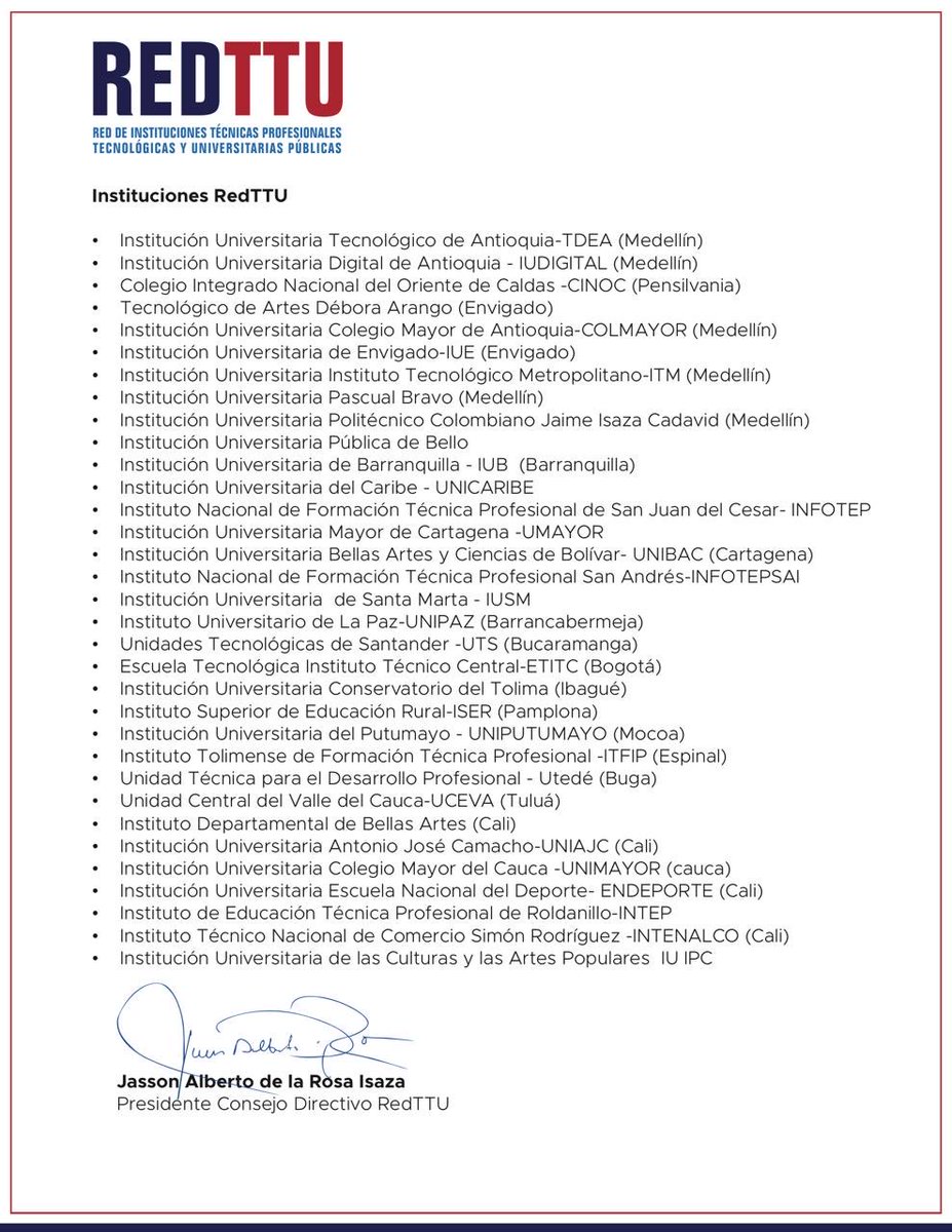 La RedTTU manifiesta su apoyo y reconocimiento a la Universidad de Antioquia <a href="/UdeA/">Universidad de Antioquia</a> por su compromiso con la educación pública. 💚
#RedTTU #EducaciónSuperior #UdeA