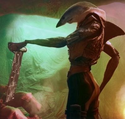 yesterday i discovered a movie called Shark Side of the Moon, and whatever you're expecting from a movie with a title like that its probably accurate.  The shark-hybrids had almost perfected the art of hype moments and aura, though.