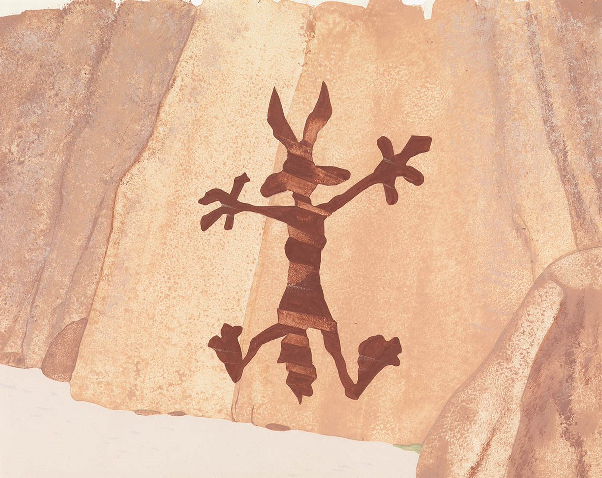 Wile E. Coyote and the Road Runner first raced onto screens in 1949, turning the chase cartoon into a masterclass of timing, slapstick, and wit. 

🎨🎞️ Explore their artistry in "The Golden Age of Warner Bros. Cartoons " collection: pan-art-connections.com/collection/the…