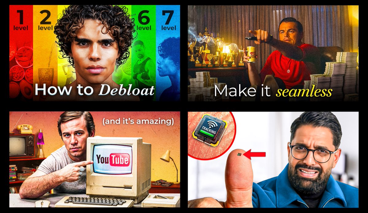 MatejaCreates's tweet image. Hey everyone! 👋
Here are some thumbnails I made recently, enjoy! 📈
Which one is your favorite? 🤔