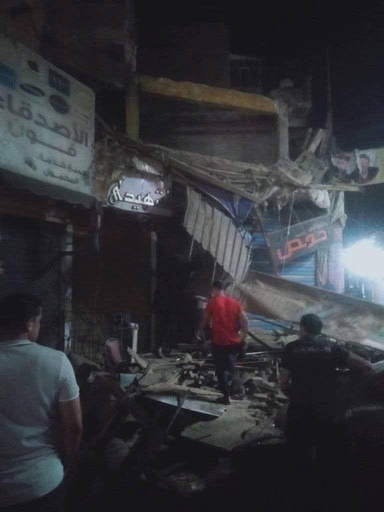 انهيار منزل في ميدان الساعة بمركز فاقوس في الشرقية.. وأنباء عن وقوع ضحايا ومصابين