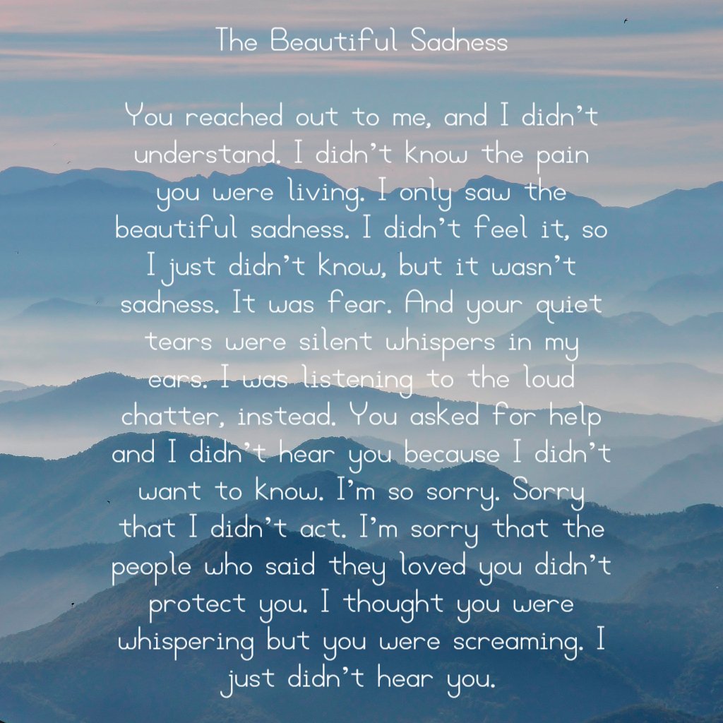 GhostThe50178's tweet photo. @CuriousMayor The Poem that is the title of the book "The Beautiful Sadness. https://t.co/a8gv25JgCe 135 Inspired Odes, Rants, Dreams, and #OrganicPoetryπ#FREE a few more hours!πΉ#FREE a few more hours!π©΄#FREE a few more hours!πΈ#PoetryNation #BooksWorthReading #ReadingFORFree https://t.co/0zteVElheC