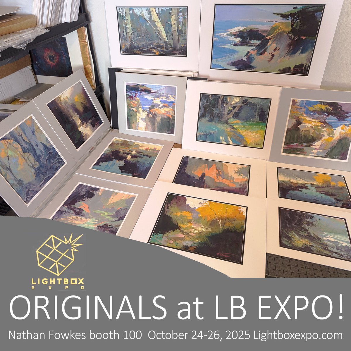 I'll have a bunch of originals available <a href="/LightBoxExpo/">LightBox Expo</a> this weekend, see you at booth 100!
