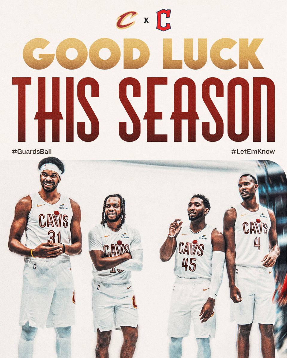 CleGuardians's tweet photo. Ready to #LetEmKnow, neighbor?

Wishing the @cavs the best of luck this season!

#GuardsBall https://t.co/npezgBZCrY