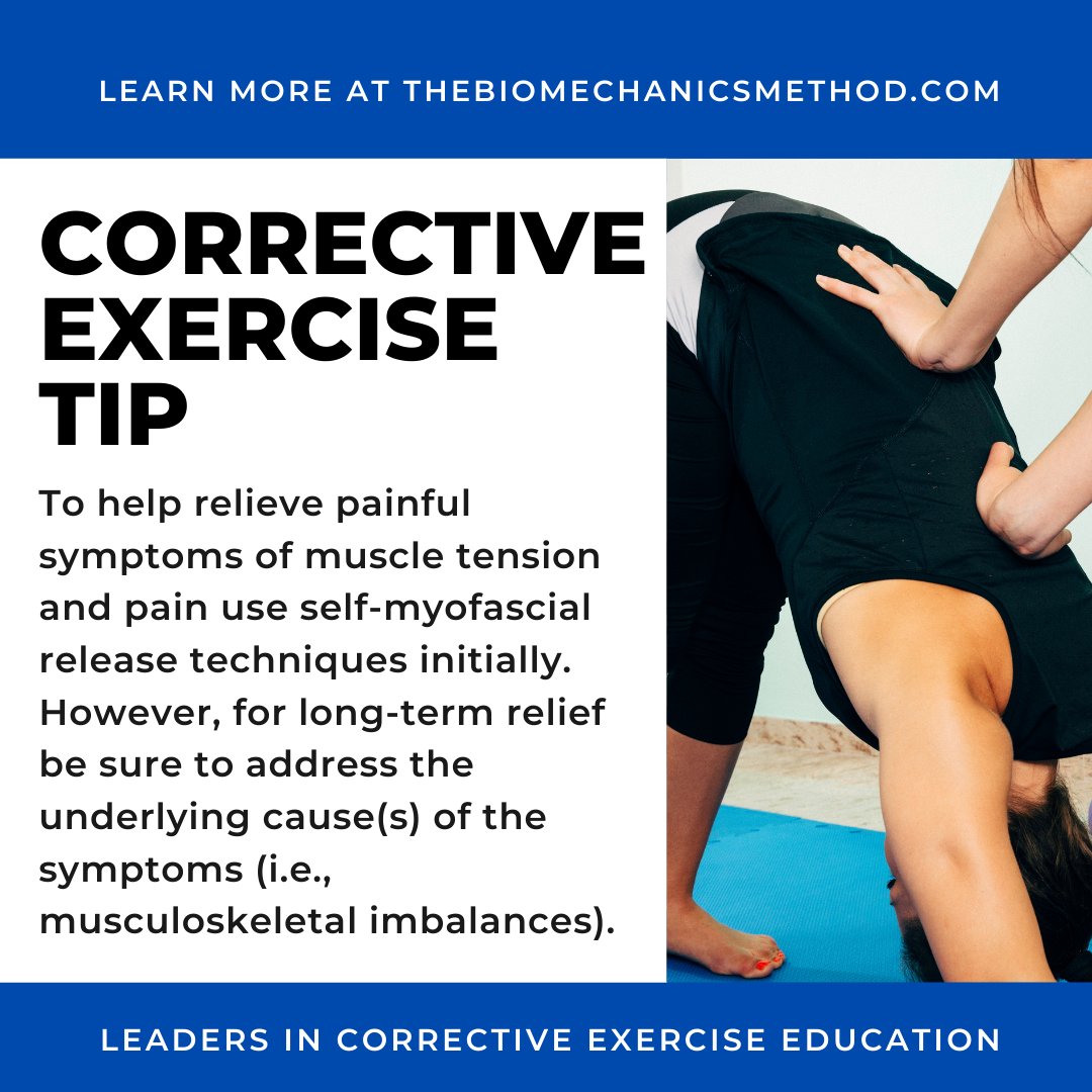 TheBioMechanics's tweet image. #correctiveexercise tip to help you and your clients get the most out of their programs and start feeling and functioning great!