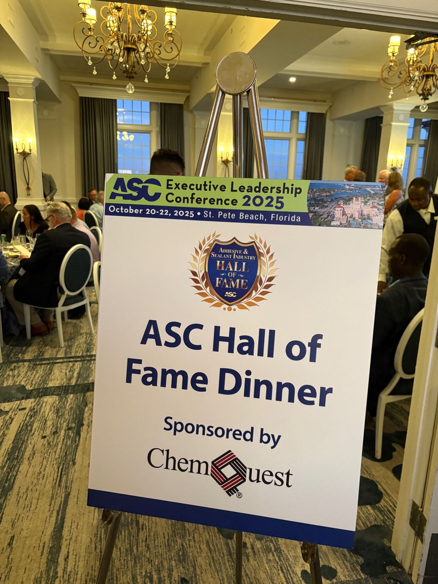 ASCouncil's tweet image. Honoring our 2025 Hall of Fame Inductees! Congratulations Michael Klonne (@bostik ), Alan Longstreet (H.B. Fuller @GlueTalk ), and Daniel Murad (ChemQuest Group) Leadership, Dedication &amp;amp; Commitment to the betterment of the #adhesive &amp;amp; #sealant industry throughout their careers!