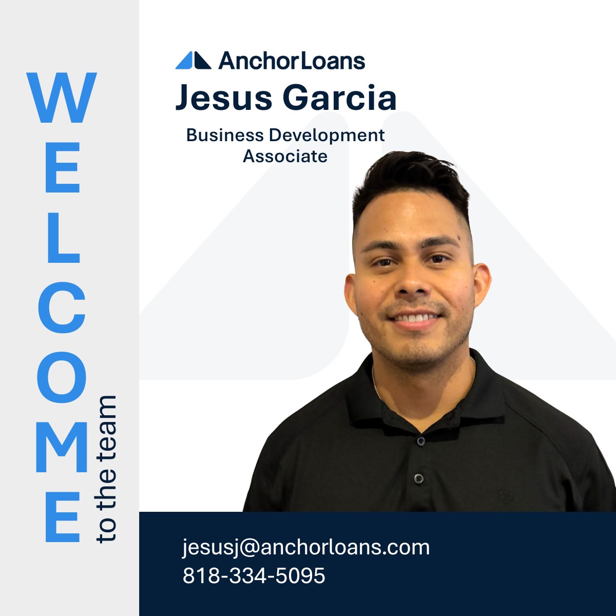 AnchorLoans's tweet image. Please join us in welcoming Jesus Garcia and Kason Schilling, our new Business Development Associates.

We’re excited to see their impact as they help drive growth and strengthen client partnerships.

#AnchorLoans #WelcomeToTheTeam #PrivateLending #BusinessDevelopment