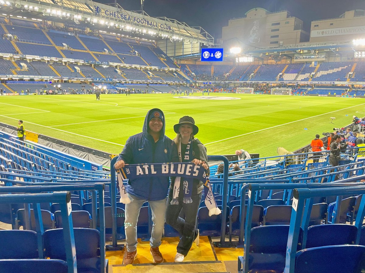 AtlantaBluesCFC's tweet photo. First Match at Stamford Bridge. Witnessed a Whooping! 
#Atlanta #ATL #London #LDN #WestLondon #FulhamRoad #SW6 #StamfordBridge #UCL #ChampionsLeague #Chelsea #ChelseaFC #ChelseaFootballClub #CFC #CareFree #LondonIsBlue #EPL #PremierLeague #PL #EnglishPremierLeague #MyPLMorning https://t.co/y8HClUpbq2