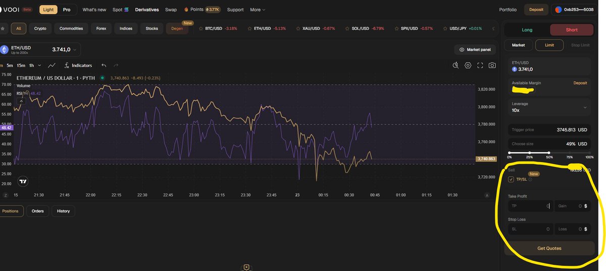Xazrael2's tweet photo. That is nice news Vooi added Tp Stop loss option on light version. Hope to see it on Pro aswell soon
@vooi_io https://t.co/w5oRXAMUr2