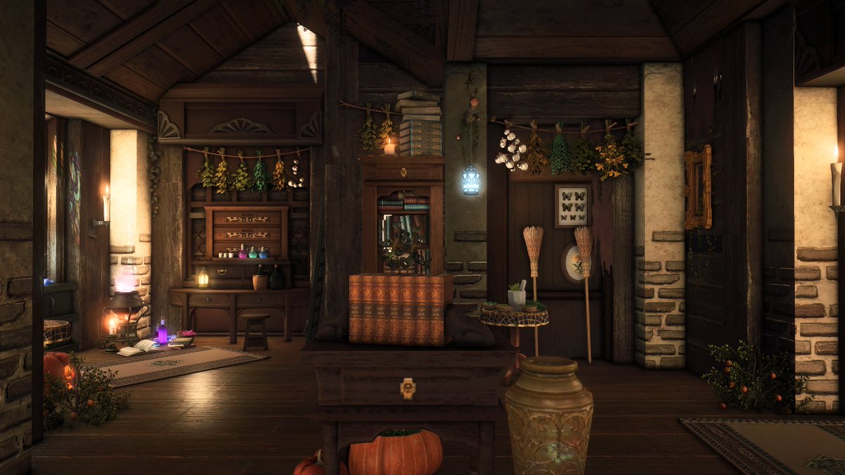 DaenyLove's tweet photo. "Witch's Brew" [S]🪴🧹🍄

#FF14ハウジング #FF14housing #HousingEden #hgxiv #daenylovehousing https://t.co/PgEOQlKzBE