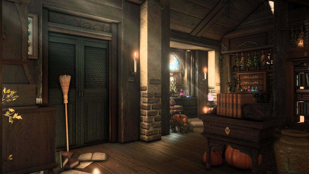 DaenyLove's tweet photo. "Witch's Brew" [S]🪴🧹🍄

#FF14ハウジング #FF14housing #HousingEden #hgxiv #daenylovehousing https://t.co/PgEOQlKzBE