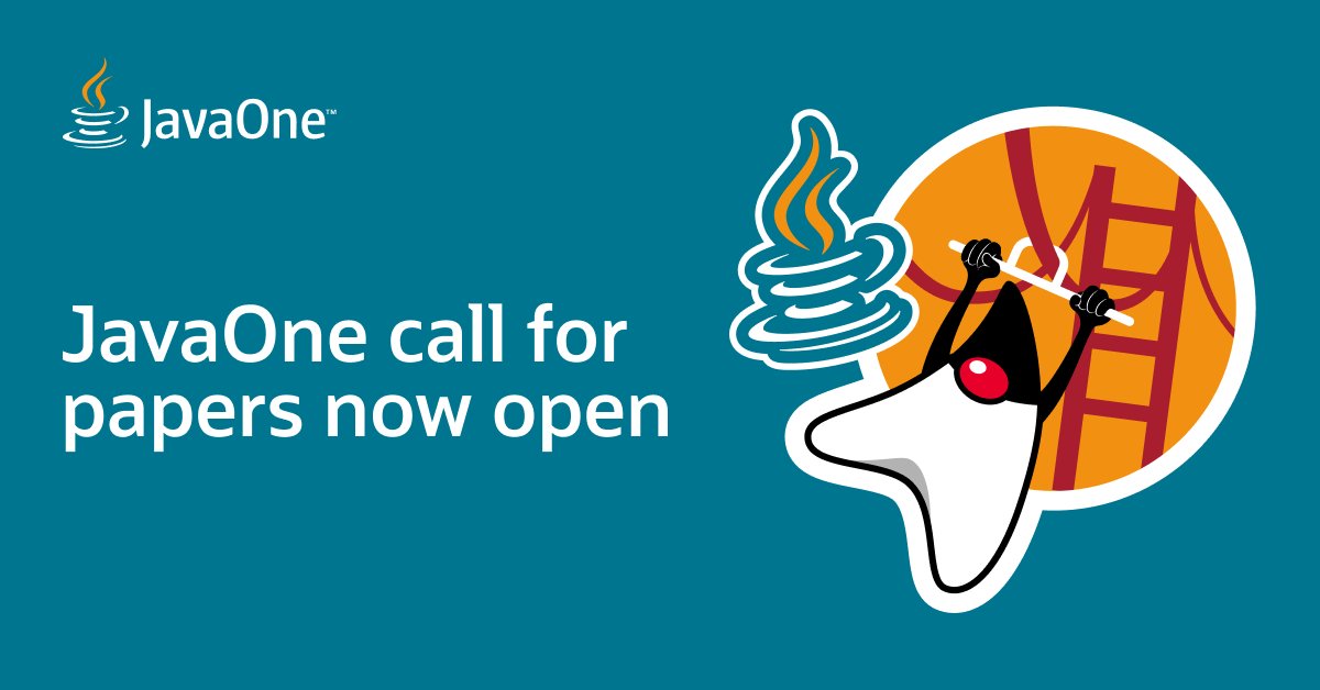 java's tweet image. We’re looking for inspiring examples of Java innovation that help developers address the world of next-gen application development. 💡
Submit your proposal for #JavaOne today! social.ora.cl/6013A7UXF