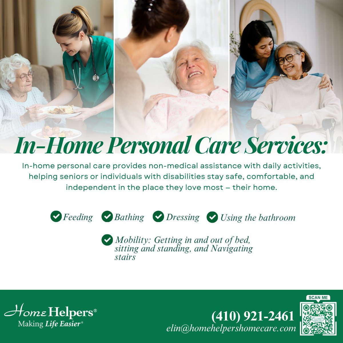 EdwardSiraya's tweet image. At Home Helpers® of Hanover, we provide personal care with compassion — from bathing &amp;amp; dressing to mobility support — helping seniors live safely &amp;amp; independently at home. 
📞 (410) 921-2461 
📧 elin@homehelpershomecare.com

#HomeHelpersCares #SeniorCare #InHomeCare