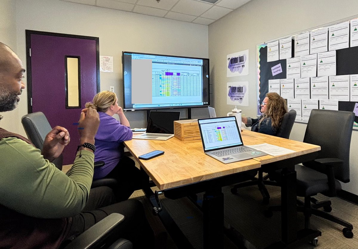 Today’s PLC in the Data Room focused on analyzing student performance, spotting trends, and setting goals for the next benchmark. Turning data into action for student success! 💪📊 <a href="/EyeonAcademics/">Eyes On Instruction</a> <a href="/JASA_IC/">Carolyn Stephenson</a> <a href="/mbm_morris/">Michael Morris</a> <a href="/suptking/">Marlon D. King</a> <a href="/JMCSchools/">Jackson-Madison County Schools</a>