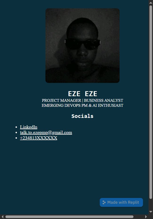 dkingony's tweet image. Day 75 of 100
Today, I wrapped up the HTML & CSS series with a simple profile webpage. Tomorrow, I'll begin something exciting; #flask in #python
Trust me, I'm a good designer... I just played around 😅
#Replit100DaysOfCode #100DaysOfCode #buildinginpublic #pythonlearning