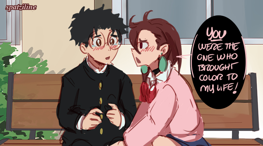 spatziline's tweet photo. Okarun changed Momo's world too.. #Dandadan Here, have #momokarun fluff https://t.co/3mukeqKmWT