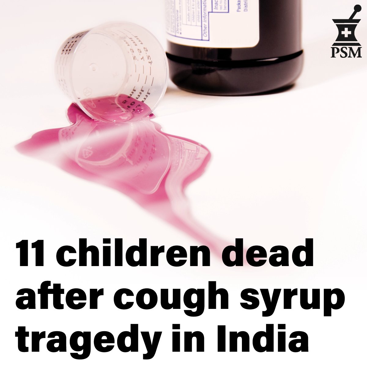 Partnership for Safe Medicines (@safemedicines) on Twitter photo ⚠️  Authorities in India are investigating two cough syrup brands after 11 child deaths in Rajasthan and Madhya Pradesh. Early reports echo global cases where syrups were found contaminated with toxic solvents.
Read the report: safemedicines.org/2025/10/oct-7-…
#PublicHealth ⚠️  Authorities in India are investigating two cough syrup brands after 11 child deaths in Rajasthan and Madhya Pradesh. Early reports echo global cases where syrups were found contaminated with toxic solvents.
Read the report: safemedicines.org/2025/10/oct-7-…
#PublicHealth