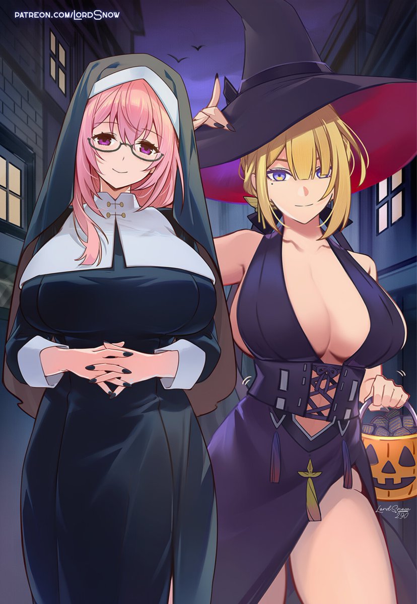 The nun or the witch? Tell us which team you're on. New post from this duo, link in bio. #Yanagi #EvelynZZZ #ZenlessZoneZero