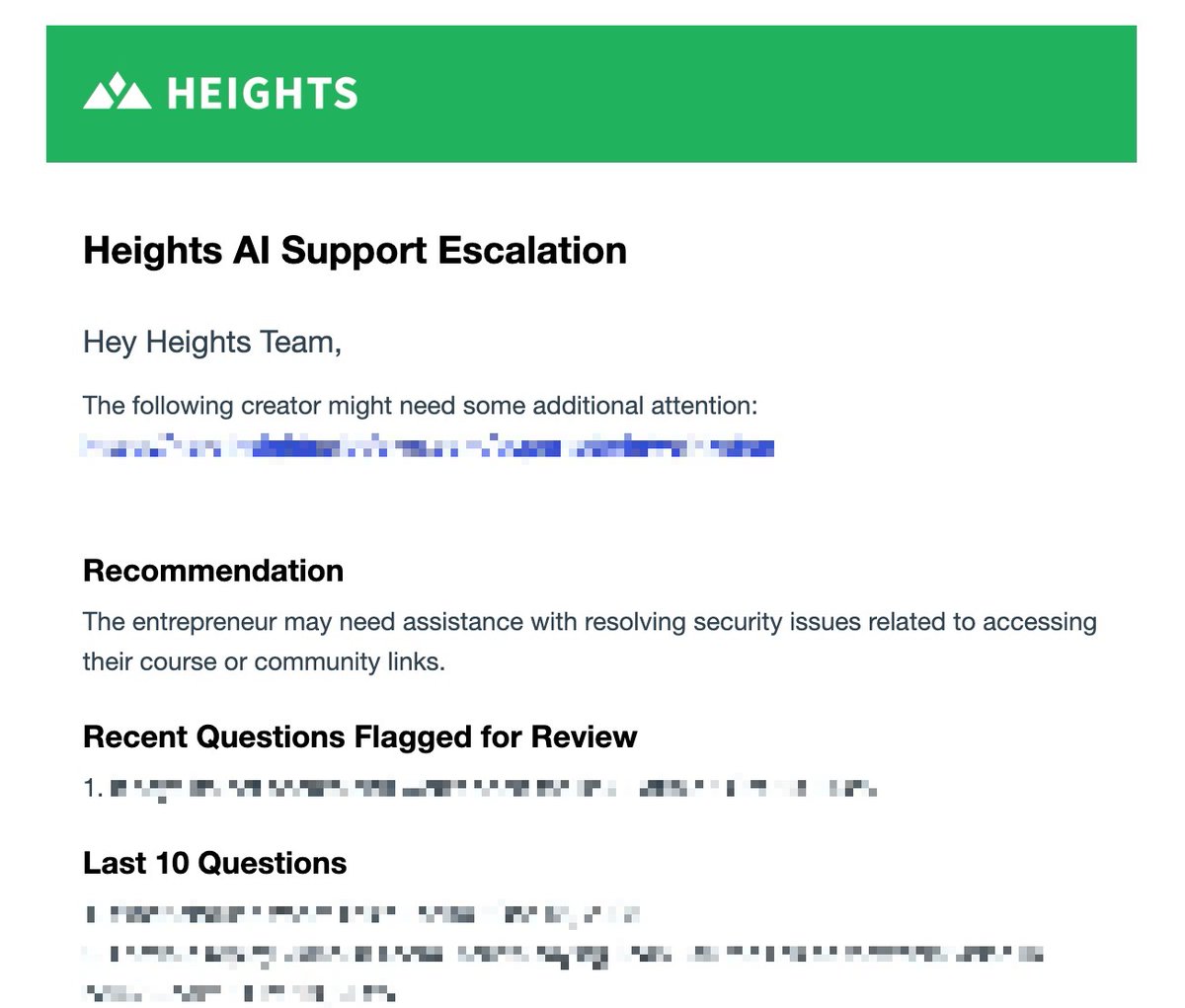 This isn't talked about enough, but we use AI in customer support to give us more work!

Our AI support agent will escalate conversations to us that we would want escalated, even though the customer didn't try to ask us for help directly. 

This lets us serve our customers at a